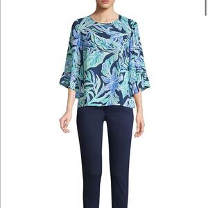 NWT Lilly Pulitzer Women's Francis Printed Top Blouse Summer Spring Size XXS